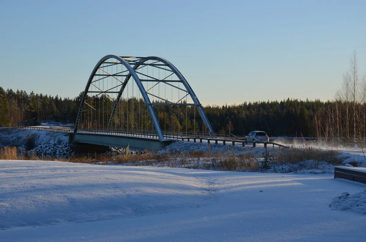 Rv 97 vägbro Lule älv Edefors