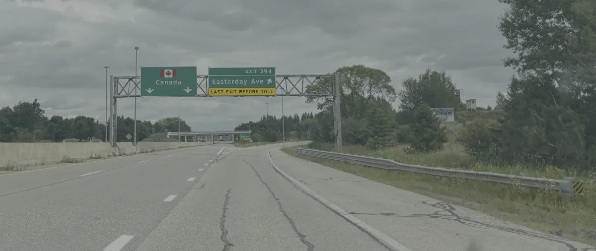 Exit 394 on I-75, Sault Ste. Marie, Michigan