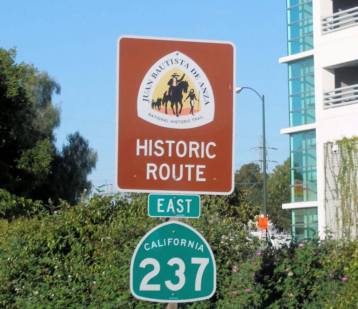 Juan Bautista de Anza Trail California signage