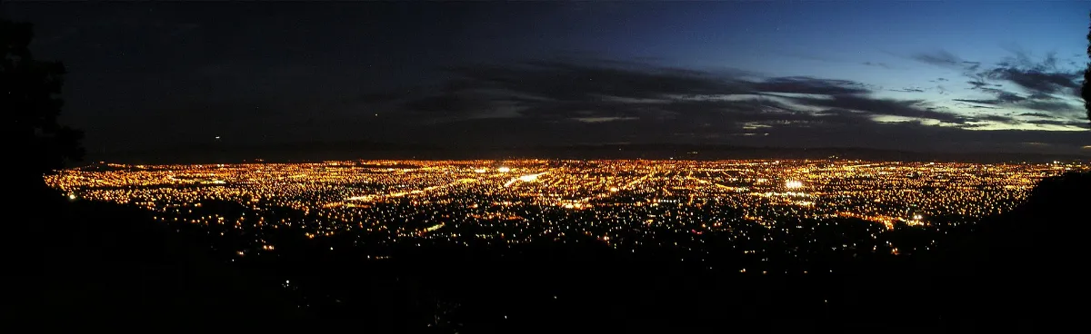 SanJoseCANightpanorama