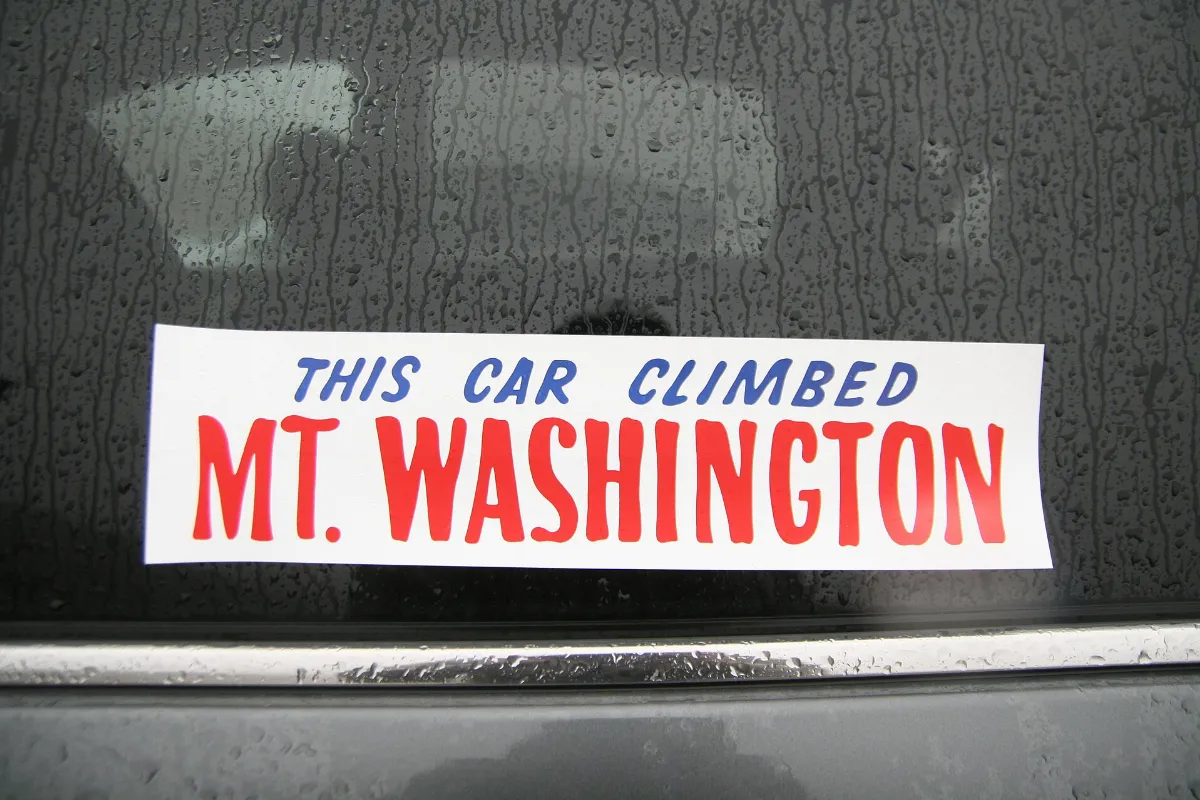 Mount Washington Bumper Sticker