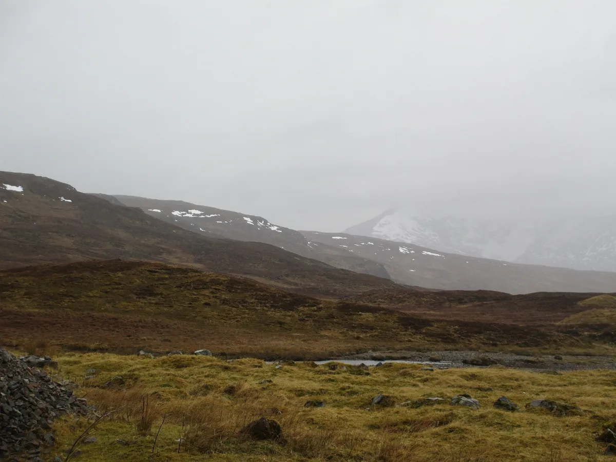 Wintry moorland by the A832 - geograph.org.uk - 4380480