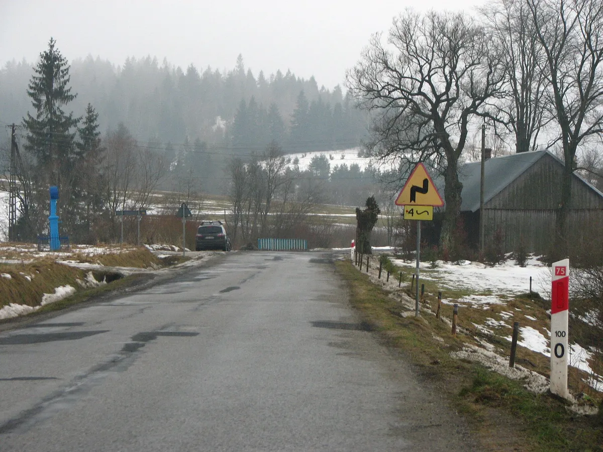 POL DK75 Mochnaczka w kierunku Tylicza