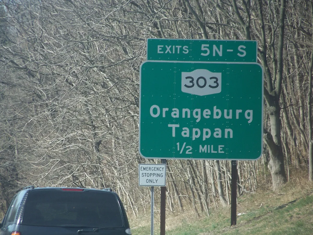 NY 303 sign