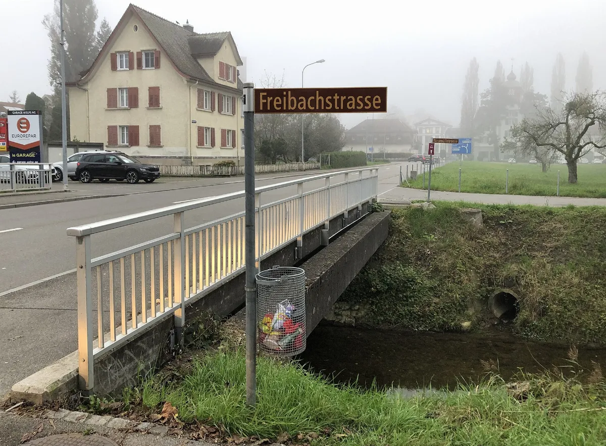 Rorschacherstrasse-Brücke über den Freibach in Rheineck