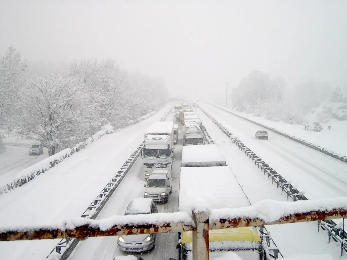 SS 36 Nibionno - Nevicata gennaio 2006
