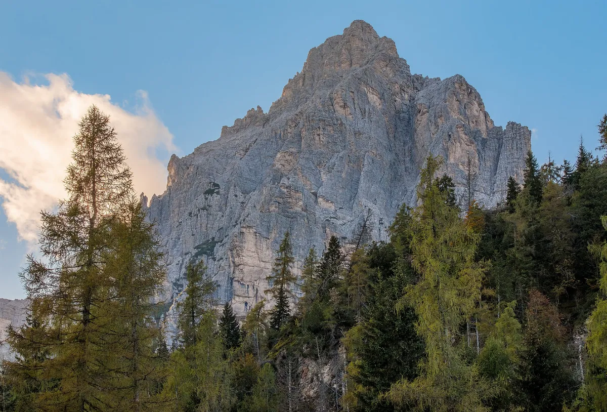 Sass del Duram from Passo Duran, La Valle Agordina, Belluno, Veneto, Italy, 2025 September