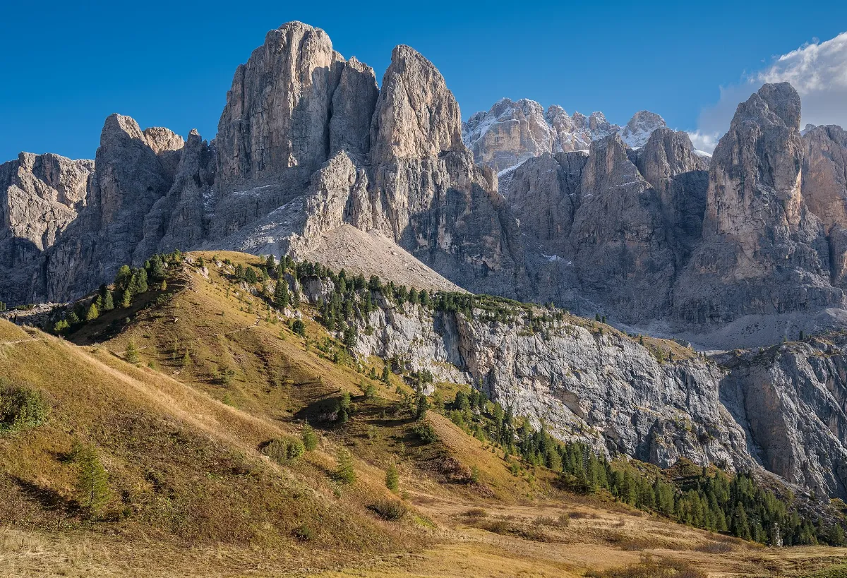 Sas dla Luesa and Murfreit among others at Passo Gardena, Trentino-Alto Adige, Italy, 2025 October - 2
