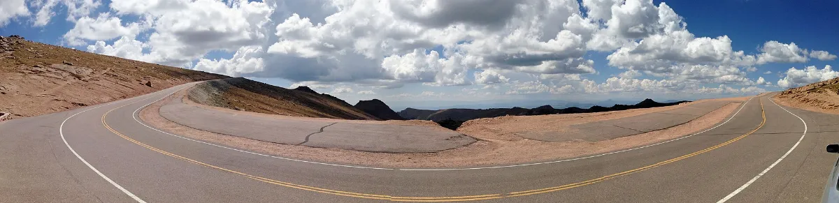 Pikes Peak Highway nearing summit