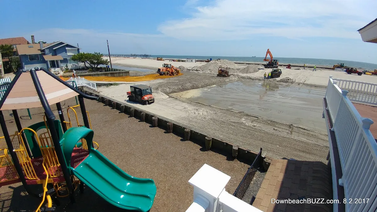 Beach and Dune Work, Margate NJ. Aug 2, 2017
