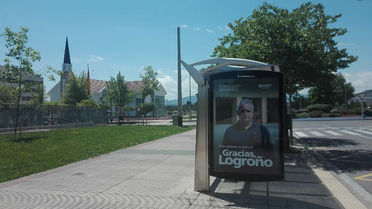 Cartel agradeciendo a Logroño (19-06-2020) 1