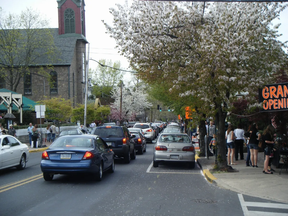 PA 32 NB approaching PA 179