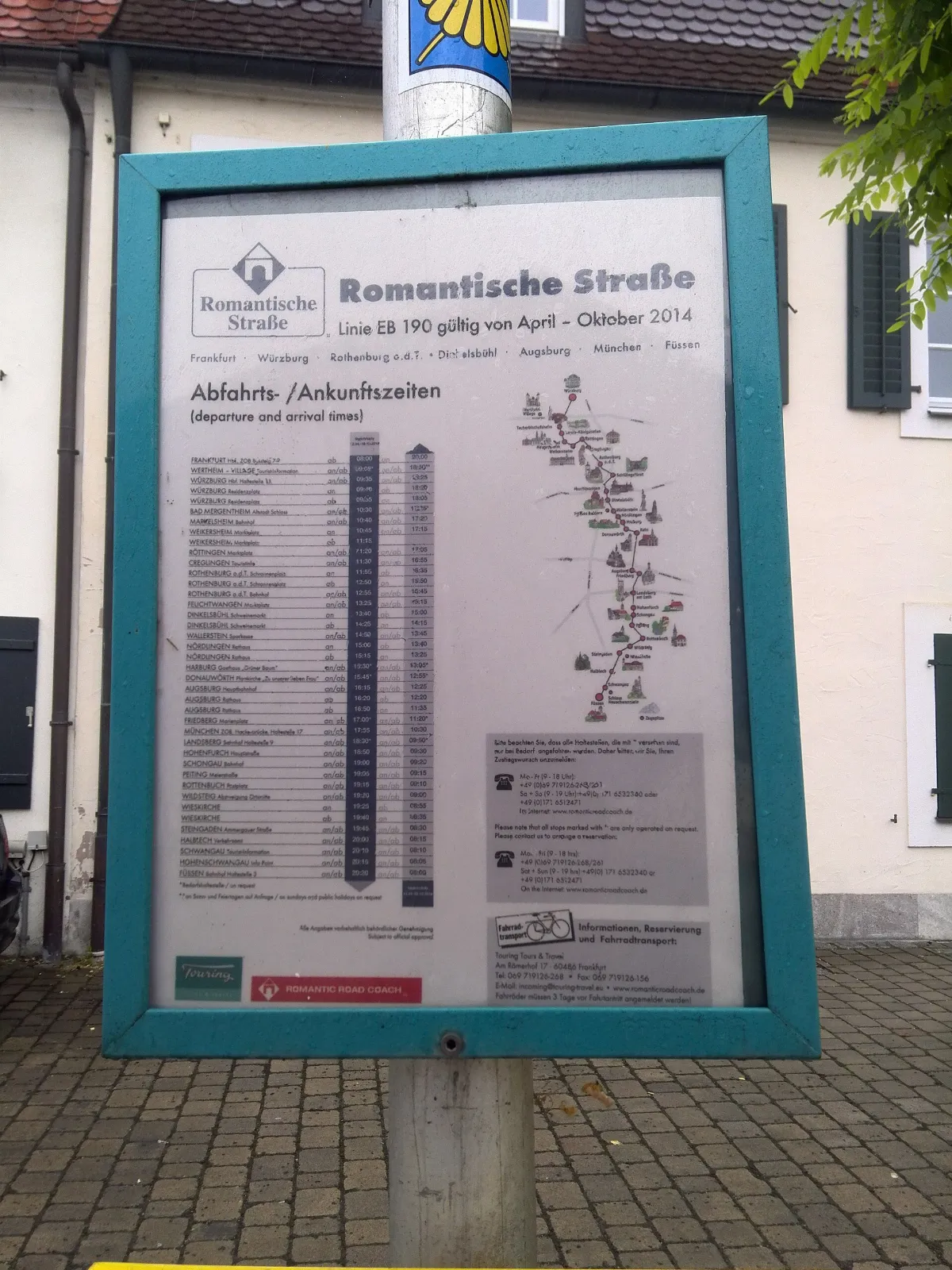 Romantische Straße Fahrplan Busline - panoramio