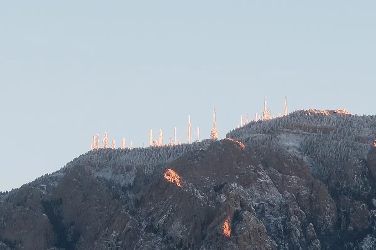 Radio towers on Sandia Crest, Albuquerque NM