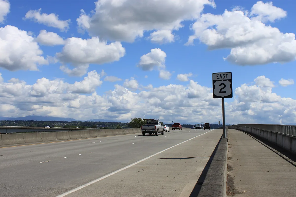 US 2 eastbound near Everett