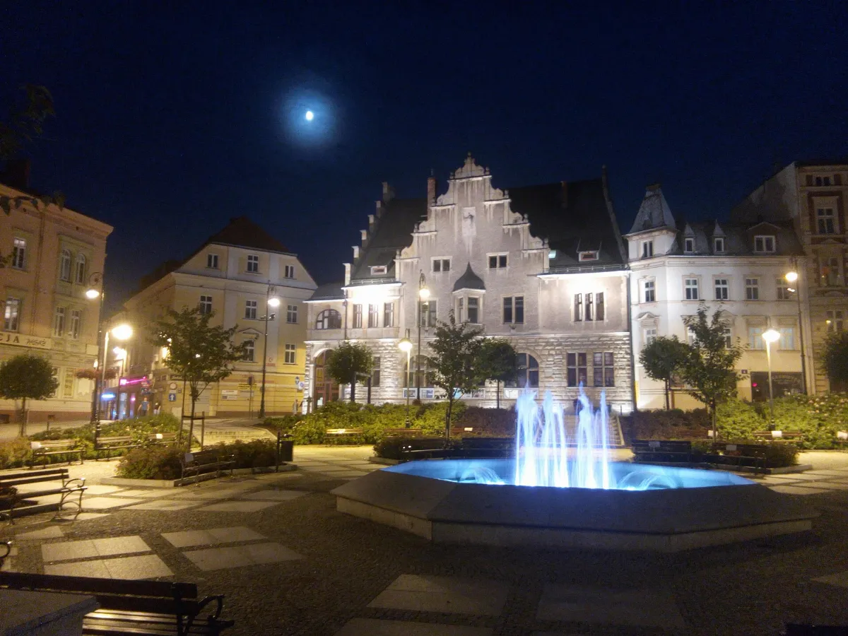 Wałbrzych Plac Magistracki Noc