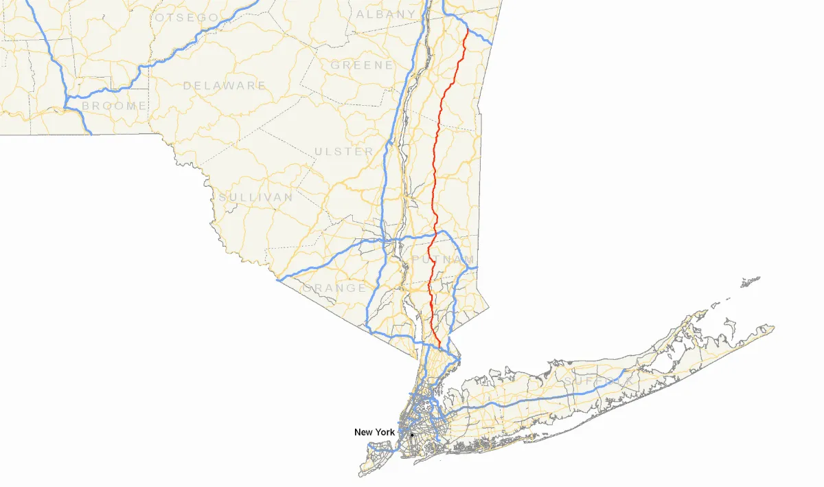 Taconic State Parkway map