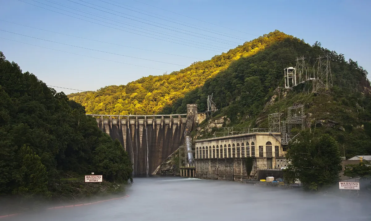 Cheoah Hydroelectric Dam Graham Co NC