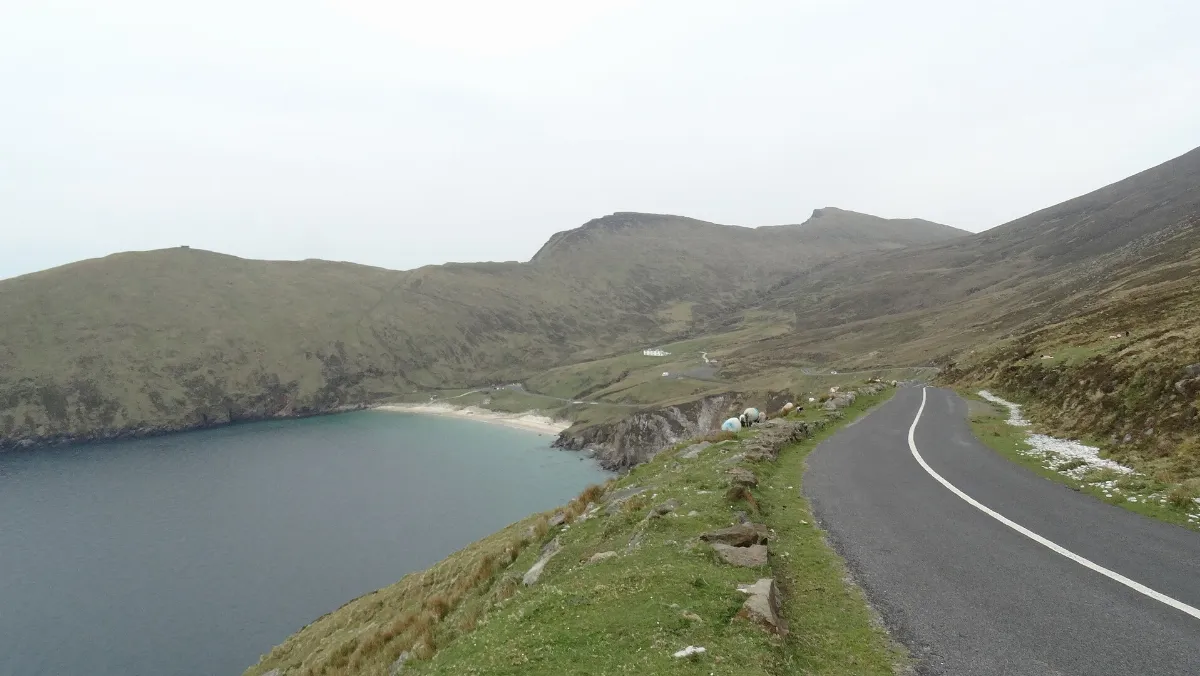 The R319 above Keem Strand, Achill Island - geograph.org.uk - 5220469