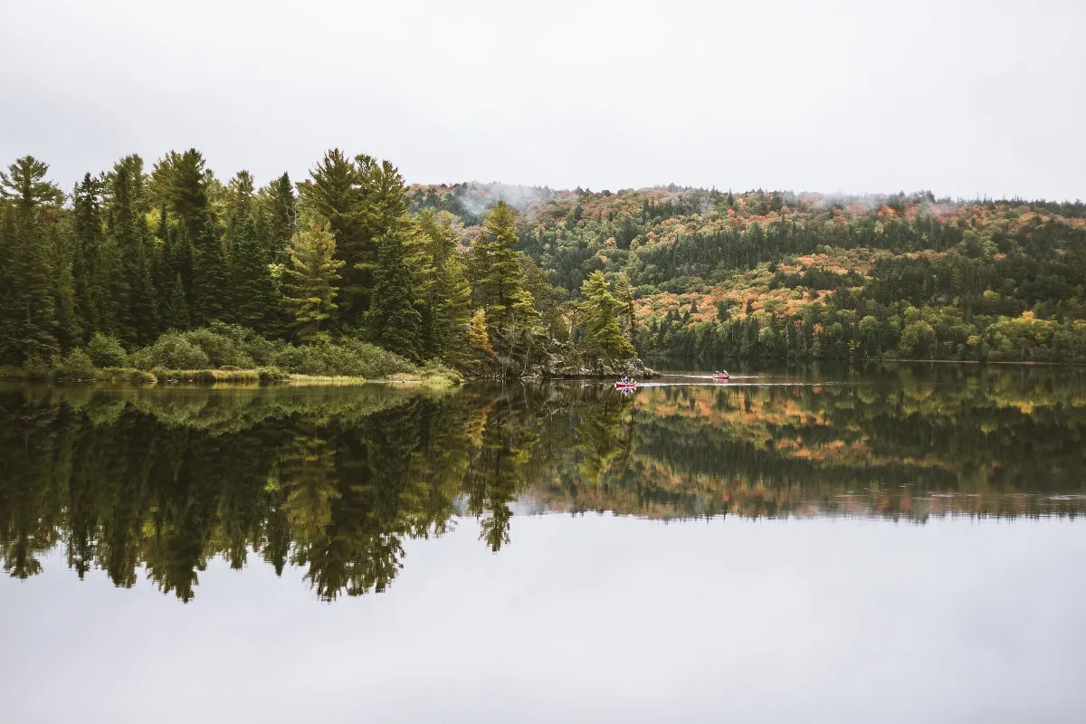 Tranquil lake in autumn (Unsplash)