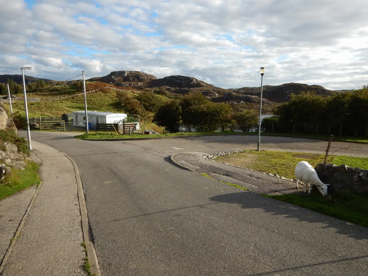 Road on Outskirts of Drumbeg - geograph.org.uk - 5196001