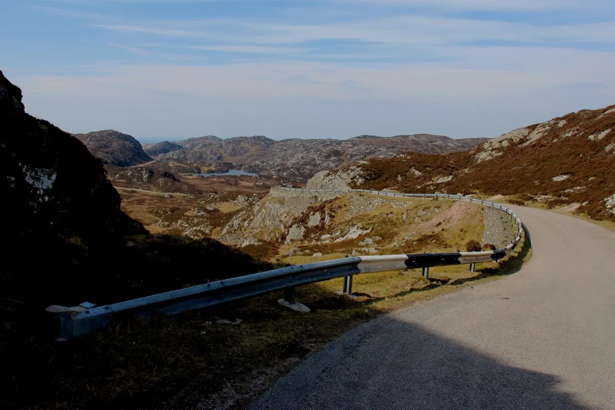 Twisty road near Pollan - geograph.org.uk - 4424781