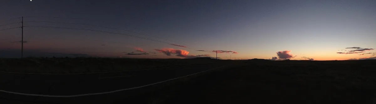 Sunset to Moonrise Along AZ 87 (15153640735)