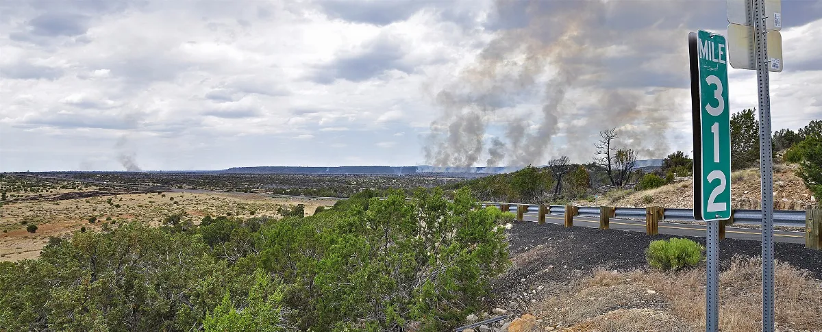 Panorama of Canyon Fire (7495294956)