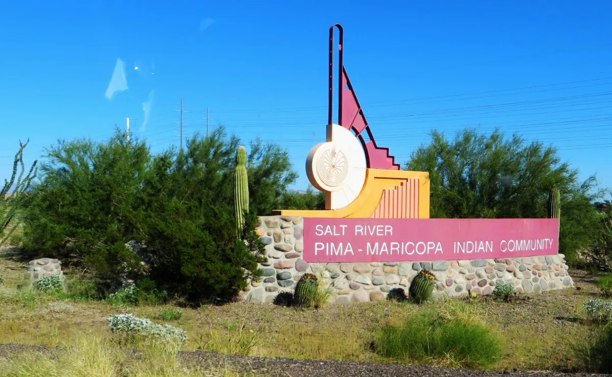 Entering Salt River Pima-Maricopa Indian Community, Arizona