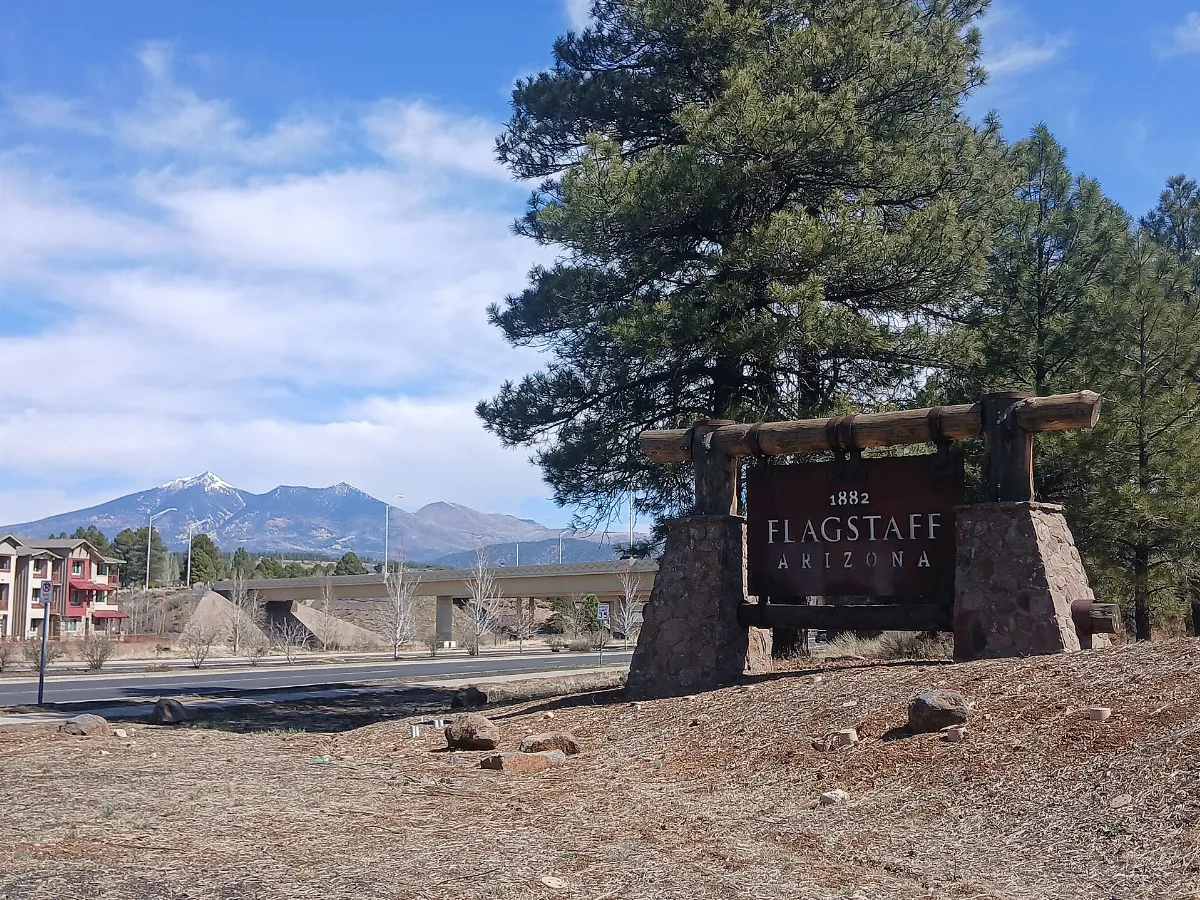 Flagstaff with San Fransisco Peaks