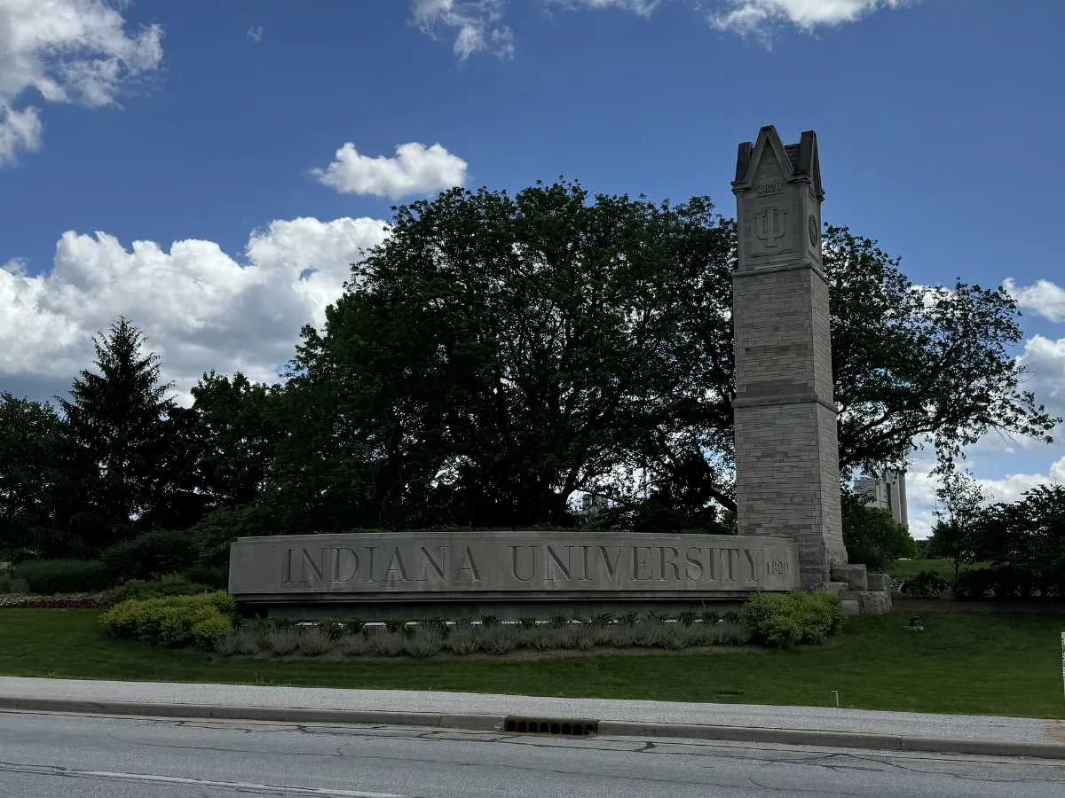 Indiana University sign - May 2024 - Sarah Stierch
