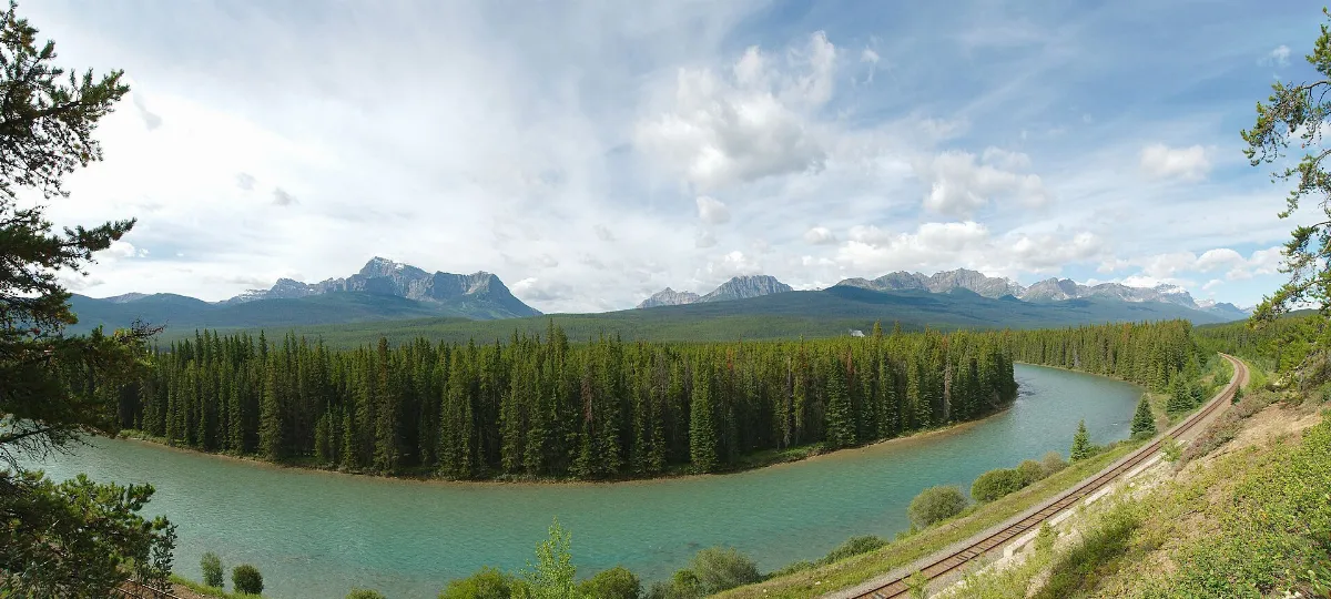 Alberta Highway 1A northwest of Castle Junction