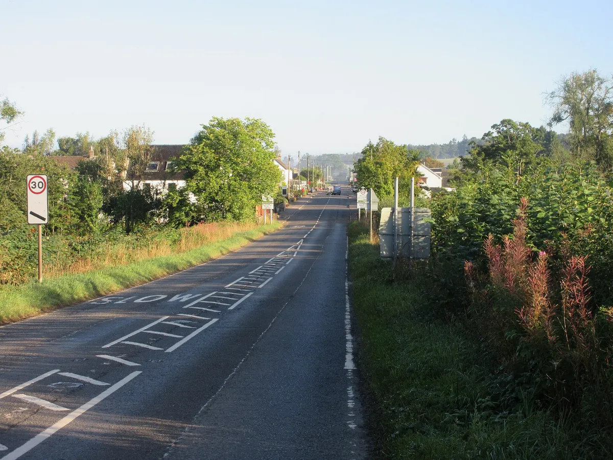A93 approaching Guildtown (geograph 6966253)