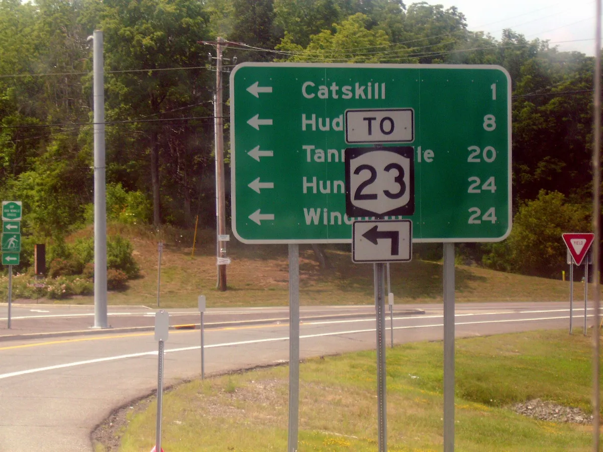 To NY 23 via Greene CR 23B