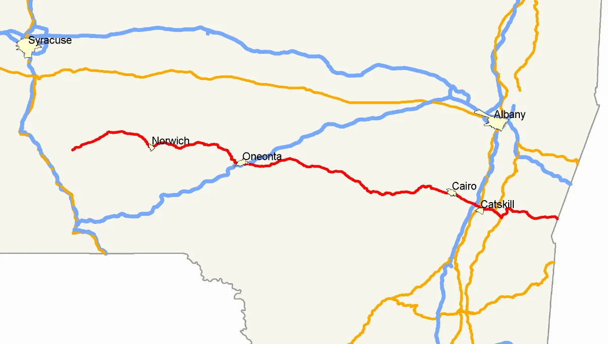 Map of NY 23