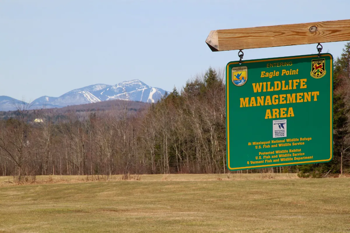 Sign for the Eagle Point Unit of the Missisquoi National Wildlife Refuge (30392605816)