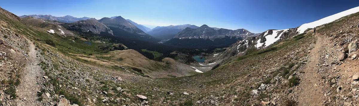Cottonwood Pass Trail panorama