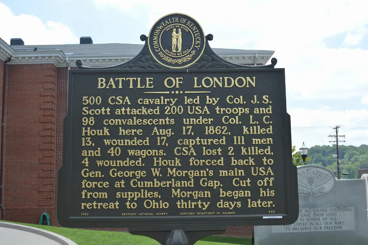 Battle of London historical marker