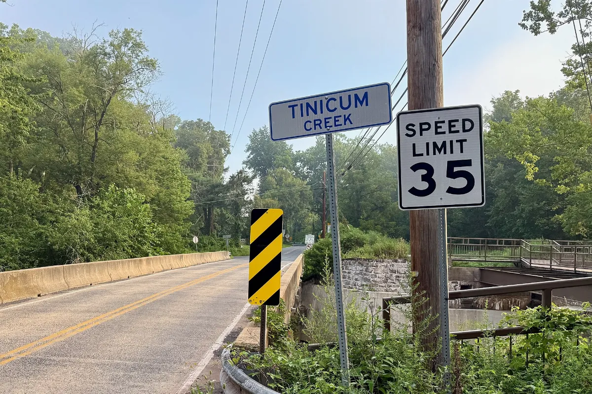 River Road Bridge over Tinicum Creek, Tinicum Township, PA - 2025