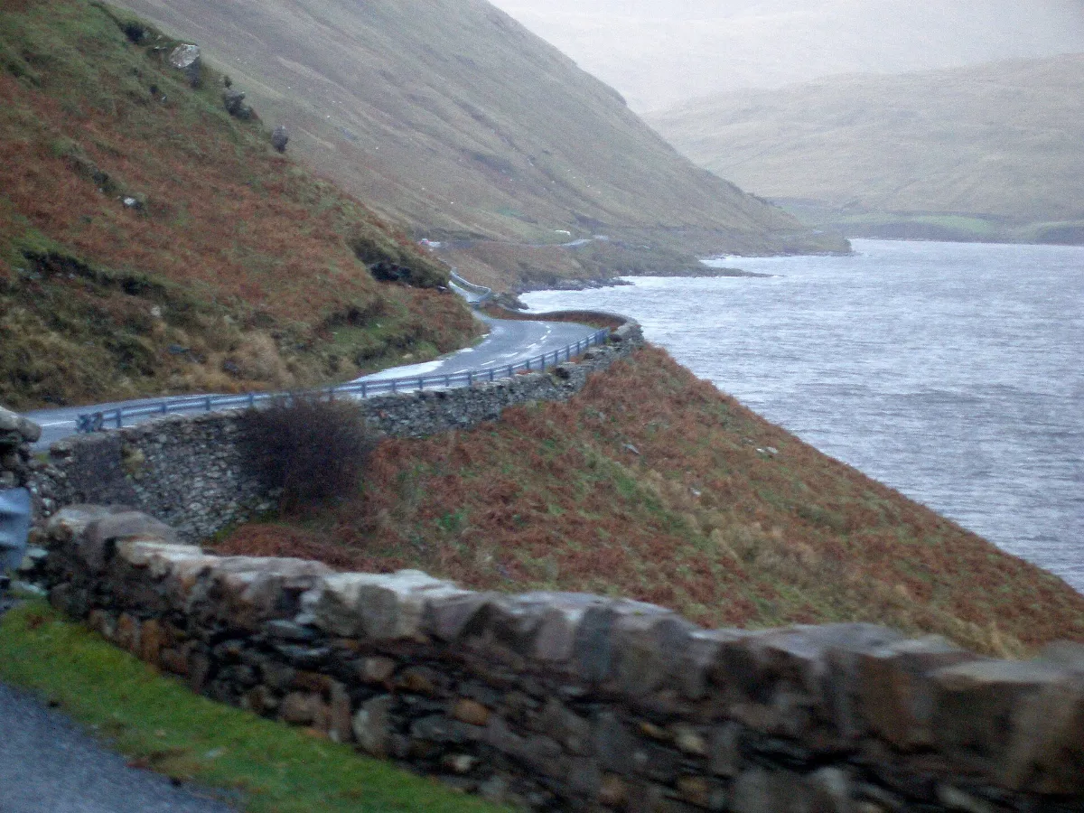 View east along north shore of Killary Fjord, Ireland December 7th, 2007 - panoramio