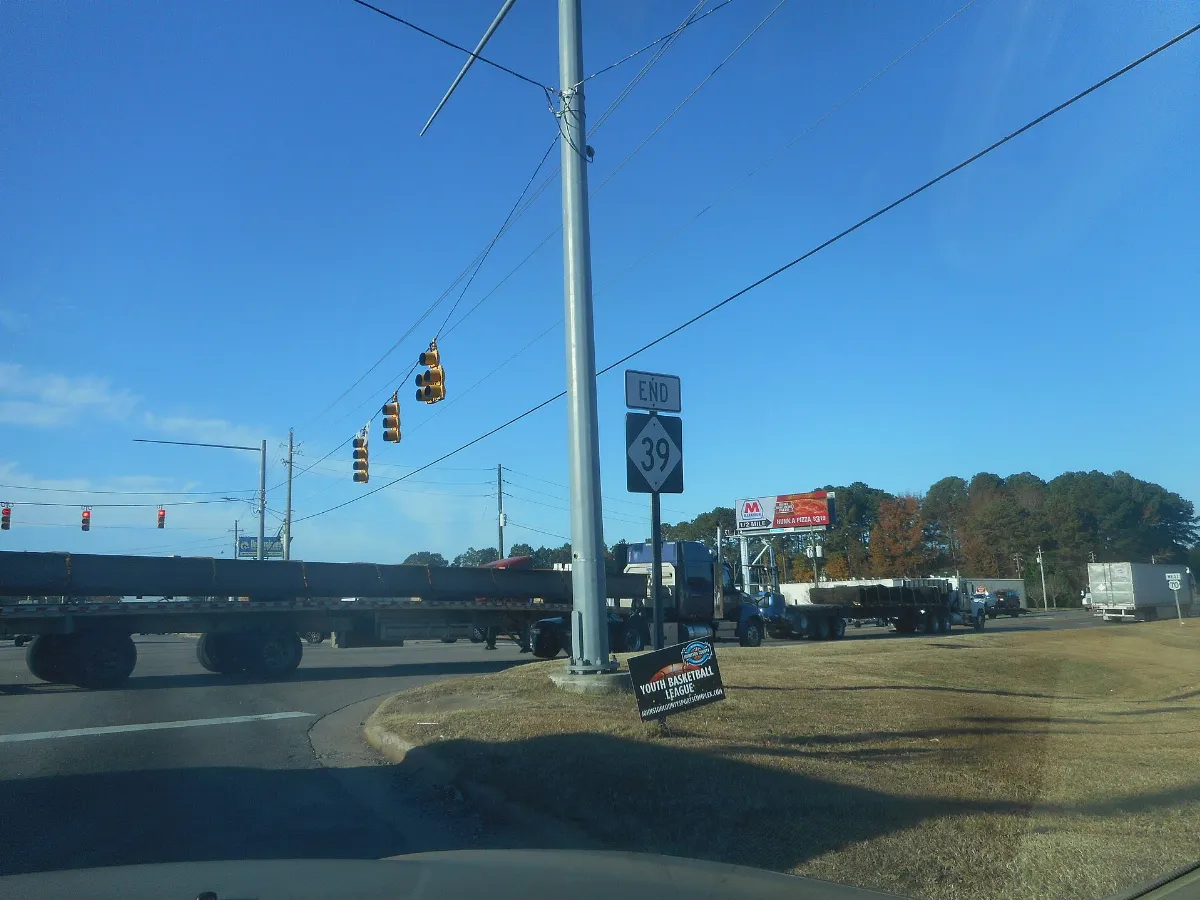 SB US 301-NC 96; End NC 39 @ US 70 in Selma (Close-Up)