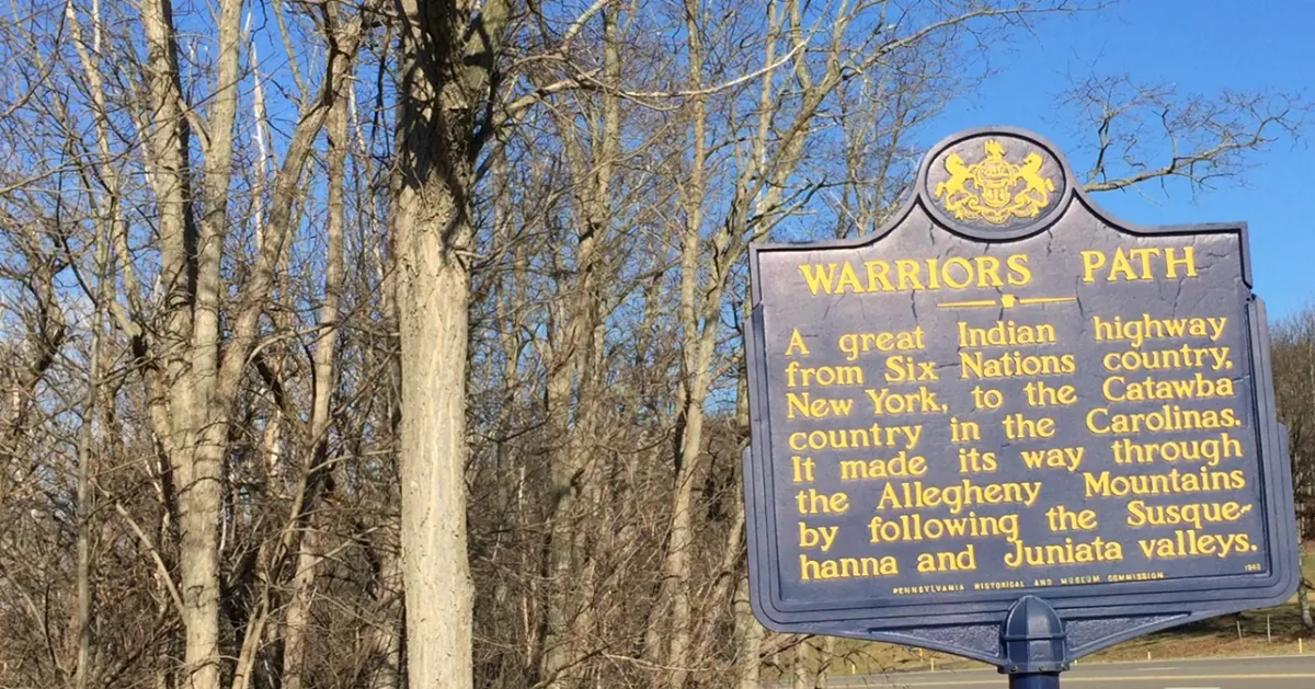 Warrior's Path HIstoric Marker @ Wyalusing Rocks, Wyalusing, PA