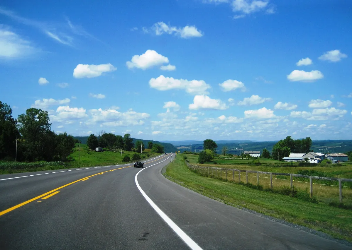 NY 30 sb, Town of Schoharie (1), Aug 2022