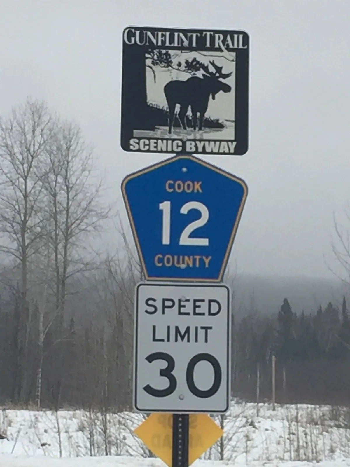 Gunflint Trail Sign Assembly