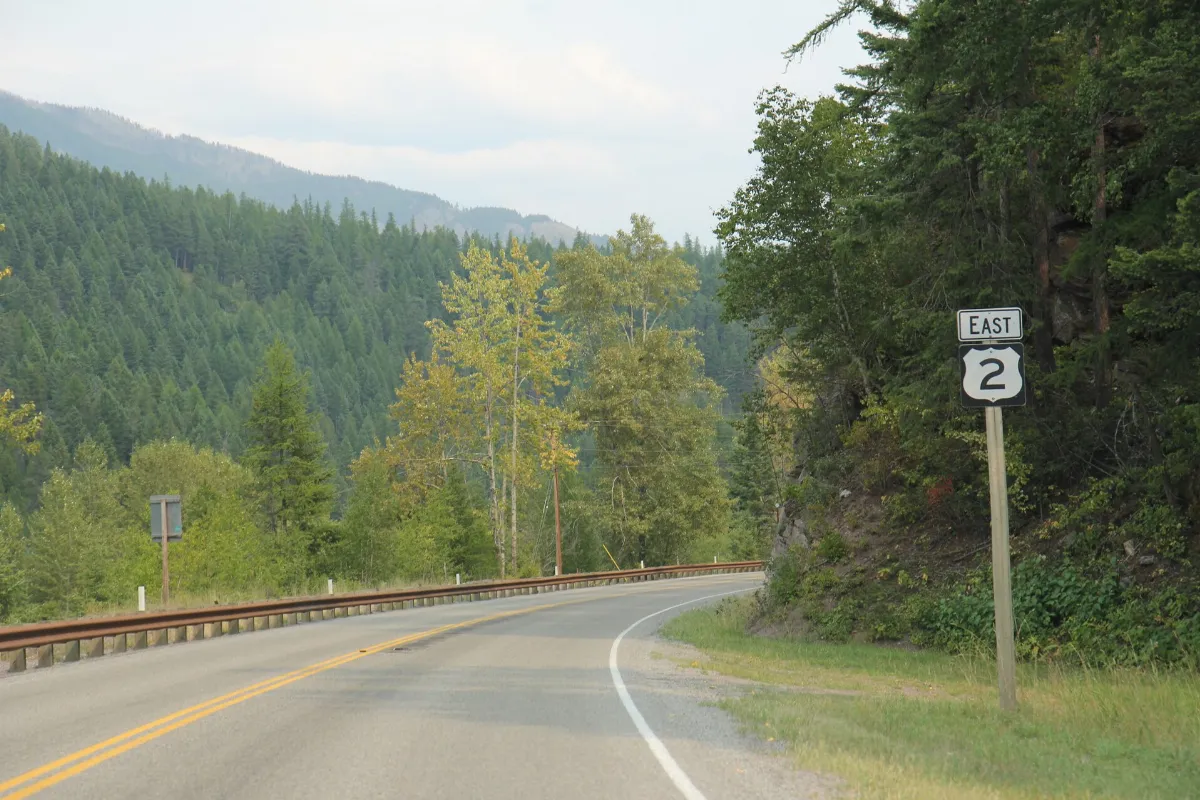 US 2 in Flathead County Montana