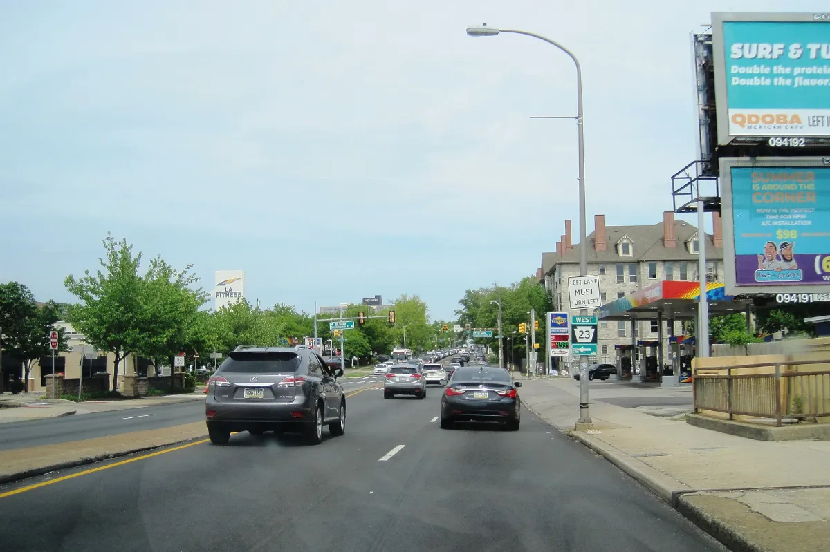 US 1 nb at PA 23, May 2023