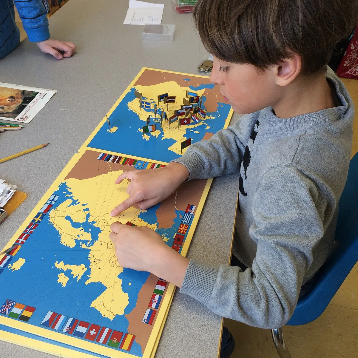 Montessori Pin Map