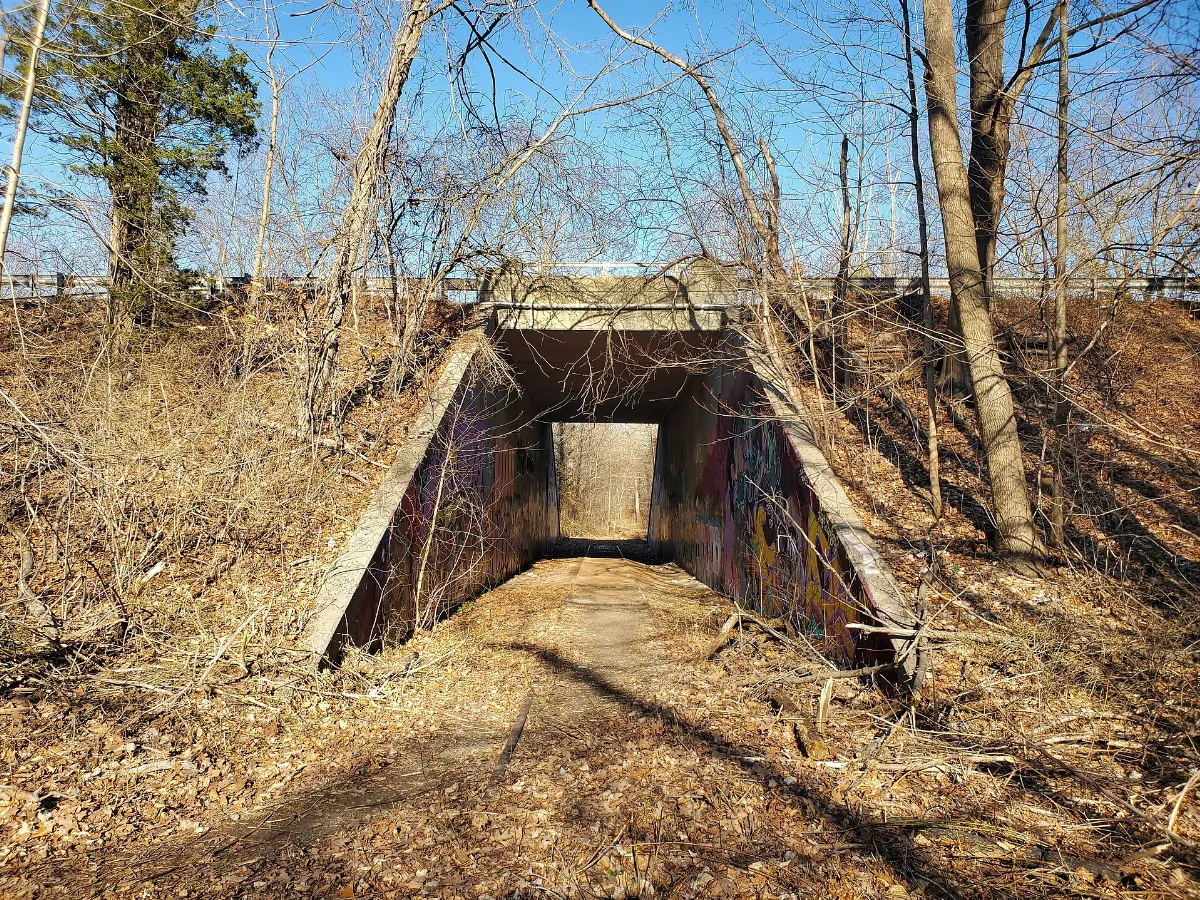 Former MW&CR underpass of Route 15, March 2023