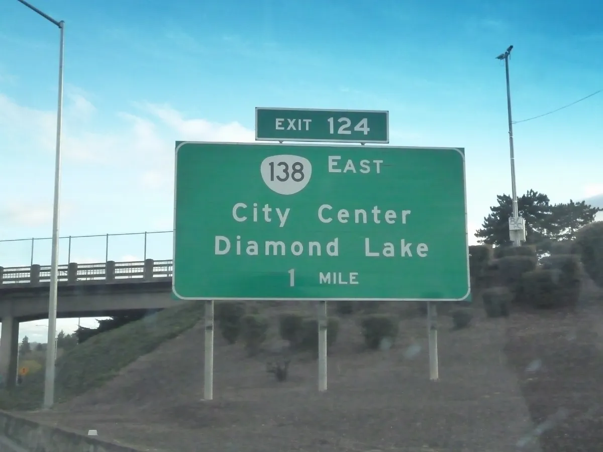 Oregon Route 138 Interstate Sign