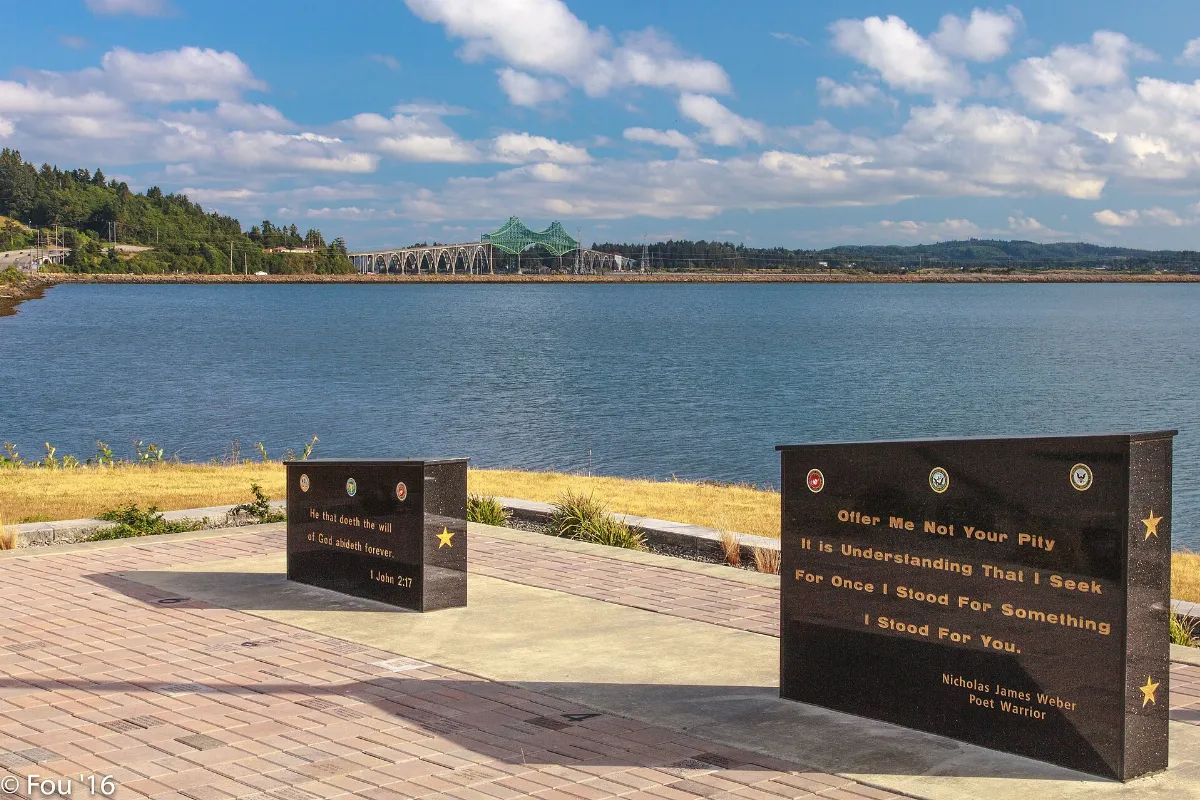 Down the entire coast of Oregon, on Hwy 101 - an impressive modern war memorial - (28474220060)